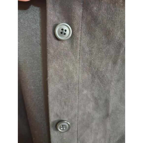 Women's Vintage Passports Button-Down Suede-Like Top Size Large - Picture 2 of 7